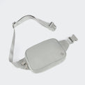 PANDER 2L fanny pack in Seal Grey, interior organization detail