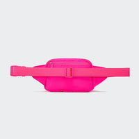 PANDER large crossbody waist pack in Sonic Pink, adjustable strap view