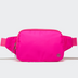 PANDER Everywhere Belt Bag Large 2L in Sonic Pink, straight-on front view on #ECEDEF background