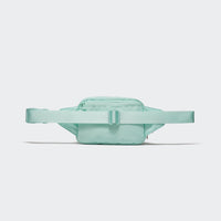 PANDER large crossbody waist pack in Teal Blue, adjustable strap view