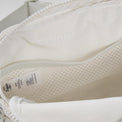 PANDER unisex 2L belt bag in White Opal, everyday travel view