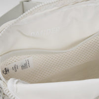 PANDER unisex 2L belt bag in White Opal, everyday travel view